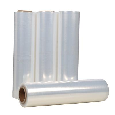 China lldpe waterproof moisture proof stretch shrink film roll polyethylene pallet wrap stretch film for sale