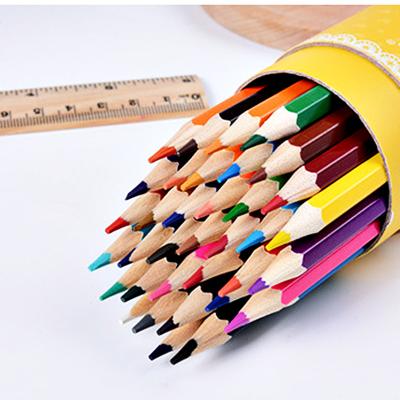 China Sour Lead Wholesale Office&School Plastic Colored Pencil With Logo Print for sale