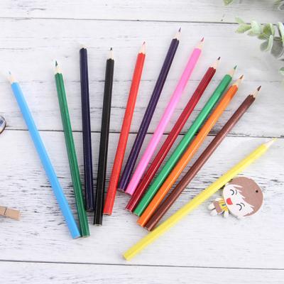 China Drawing Writing Plastic Woodless Customized Colored Pencil For School Office for sale