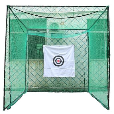 China 3M X 3M X 3M Golf Practice Cage Cover and Backyard Foam Pipe Protective Net for sale