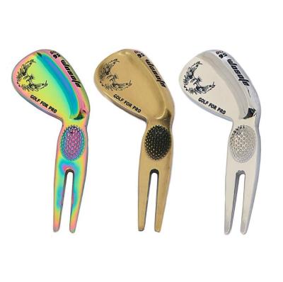 China Triangular Handle For Easy Use Super Cool Little Golf Wedge Design Pitch Repair Digging Tool for sale