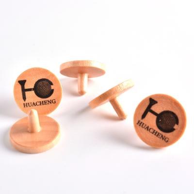 China Economic Wholesale Personalize Custom Printed Wooden Golf Ball Marker for sale