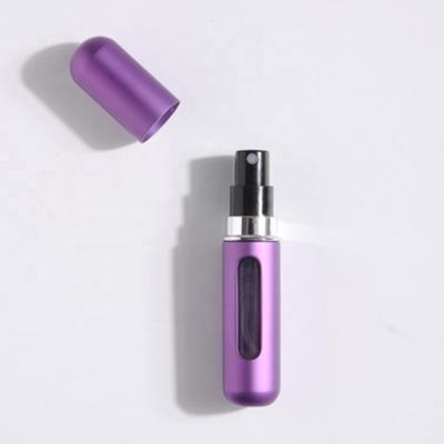 China Personal Care Wholesale Colored Hose Twist Aluminum Glass Long Fill Aluminum Perfume Atomizer Spray Empty for sale