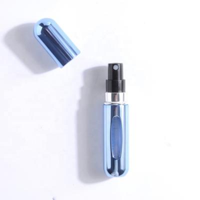 China 3/5/10/12/15/20/25/30ml Aluminum Silver Refillable Glass Personal Care Perfume Bottle Atomizer Spray Scent Mouth Spray for sale