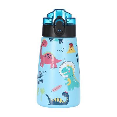 China PORTABLE Kids Water Bottle Double Wall Stainless Steel Insulated Vacuum Bottle With Straw Lid Food Grade Material for sale