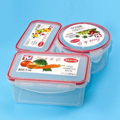 China Hot Selling Freshness Storage Plastic Food Container Plastic Food Container With Lock Lid Plastic Food Container With Leak Proof Lid for sale