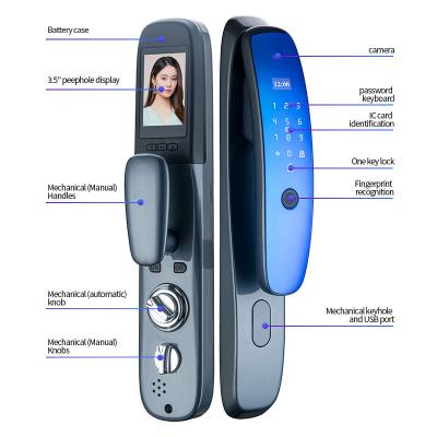 China Smartr Locks Door Smart Hotel Anti-Peep Code Fingerprint Cipher Code Keyless Digital Code Cost Effective Peephole Locks FS-X1PH for sale