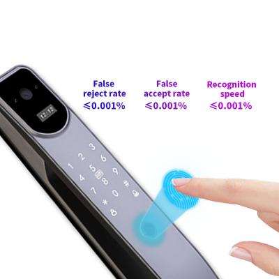 China Home Hotel Apartments Office Fingerprint Lock New Automatic Digital 3D Face Recognition Zigbee Tuya Waterproof Anti-peeping Intelligent Door Lock for sale