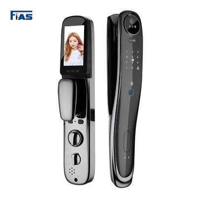 China Home Hotel Apartments Office New Arrival Tuya Smart Wifi Digital Door Lock Code Card Smartphone Unlock Fingerprint Face Scene Smart Lock For metal  door for sale