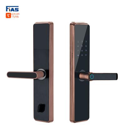 China Smart Digital Lock Intelligent Password Keyless Digital Code Biometric Fingerprint Recognition Home Automatic Door Lock 300pcs for sale