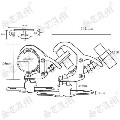 China Stage folding sling sharpy beam moving head light led beam head moving sling for sale