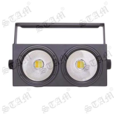 China 2x100w Stage 2x100w Cob Blinder 2 Eye Assist Blinder 200w Cob Light White / Par Warm White Led Lights for sale