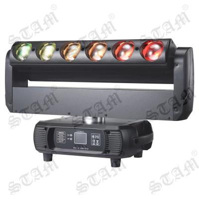 China 6x40w Stage Led Moving Head Light 6PCS 40w RGB Led Beam Light DJ Disco Beam Bar Light for sale