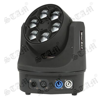 China 6x15W Stage bee eyes moving head stage light led mini head bee moving sharpy beam light for sale