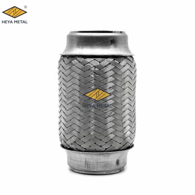 China Stainless Steel SS304 Flexible Pipe Exhaust Soft Flexi Pipe Wire Mesh Flexible Exhaust Tip For Car Exhaust System for sale