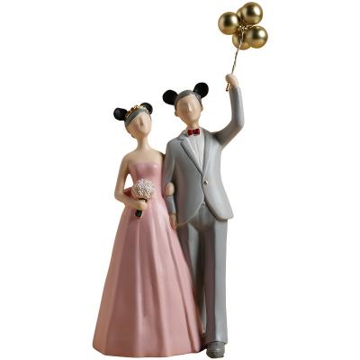 China Europe Accept Custom Resin Gift Wedding Accessories For Newly Married Couples Wedding Gift JE-012 for sale