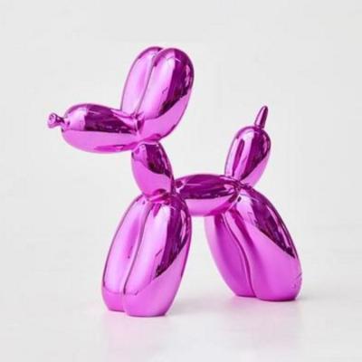 China Europe Accept Custom Resin Crafts Statue High Quality Glossy Plating Balloon Dog JE-005 for sale