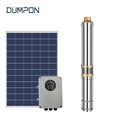 China Mains Power Dumpon 600W 48V 48V DC 3 Inch Water Well Water Impeller Pump Submersible Solar Pumps for sale