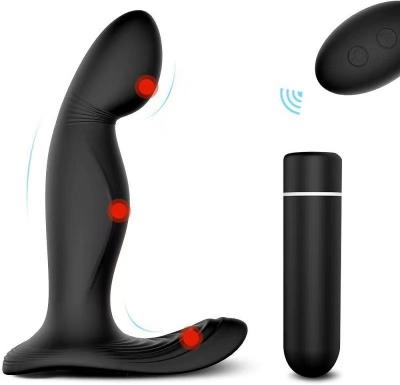 China 9 Modes Silicone Remote Control Toy For Men Anal Plug Vibrator Wireless Anal Sex Prostate Massager Butt Plug Free Samples for sale