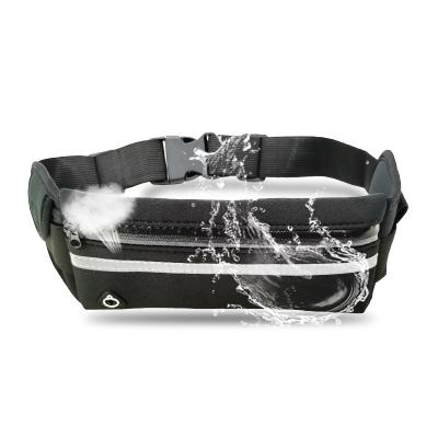 China Waterproof Nylon Fabric Workout Outdoor Fanny Pack Waist Bags Waterproof Pocket Belt Sports Waist Pack for sale