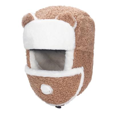 China Custom OEM Teddy Velvet Trapper Bomber Fur JOINT Military Ushanka Hat for sale