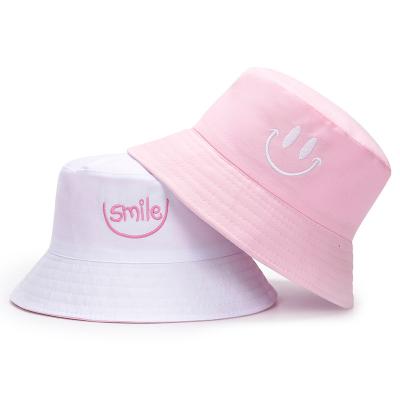 China Customized Reversible Bucket Hat Cotton Bottom Moq Leather Waterproof White Fisherman Hat Wholesale for sale