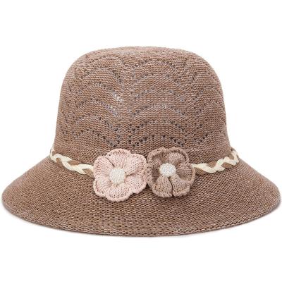 China Eco-Friendly Wholesale Multiple Colors 2022 Women Ladies Beach Summer Straw Hats Fedora Hat for sale