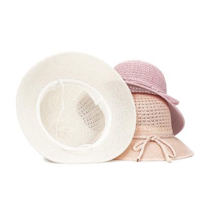 China Eco-friendly Custom Multiple Colors Supplier Panama 2022 Women Fedora Beach Sun Women Hat Straw Hats for sale