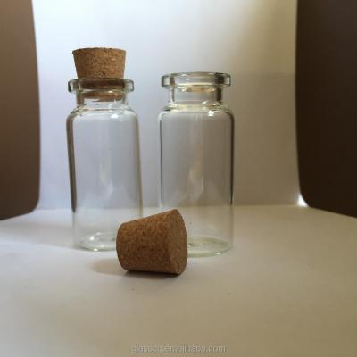 China Gift 10ml 22X50mm Glass Bottle Clear Glass Bottle Test Tube Vial Glass Bottle Jar With Cork for sale