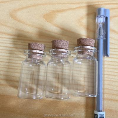 China Gift 7ml 22X40mm Glass Bottle Clear Glass Bottle Test Tube Vial Glass Bottle Jar With Cork for sale