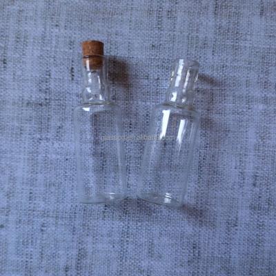 China Gift Hot Sale 10ml Small Wine Bottle Shape Glass Bottle With Cork for sale