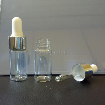 China Hot Sale 3ml 5ml 10ml Cosmetic Dropper Bottle Essential Oil Glass Bottle With Dropper for sale