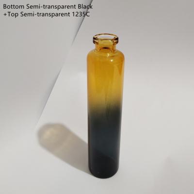 China 30ml gradient color glass tube cosmetic gradual color painted paint glass perfume bottle for sale