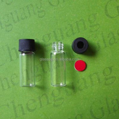 China 1.5ml 2ml Chemical HPLC Vials Chromatograph Autosampler Vials Caps Consumable Septa PTFE/Silicone 2ml Clear Screw VIAL for sale