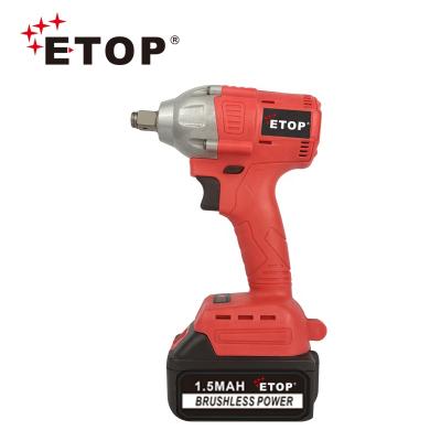 China ETOP Factory Supply Cheap Price 98V Lithium Cordless Electric Wrench XH-1068 for sale