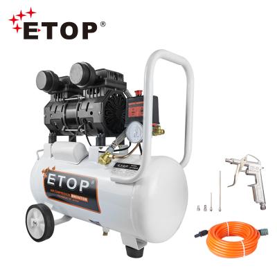 China OIL-LESS Factory Supply Quality Promise Small 24L 30L Air Compressor with Bigger Power Head for sale