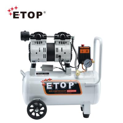 China Hot Selling ETOP Oil Free Air Compressor Machines Silent Air Compressor Oil Free 30L for sale