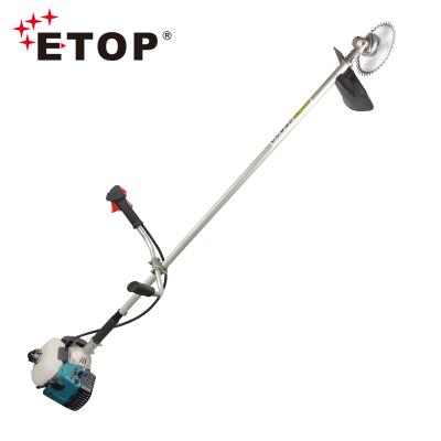 China high quality 2-Stroke ETOP factory garden cleaning household use lawn cutter grass machine for sale