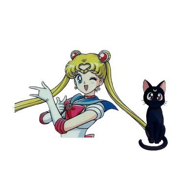 China Heat Easy Wholesale Sailor Moon Yingli Logo Sticker Stickers Custom Kawaii for sale