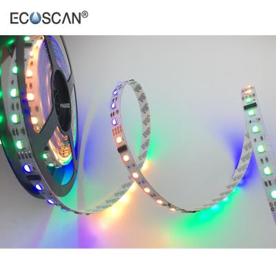 China Decoration Ecoscan 17 W/m 60LEDs/m Digital RGBW Pixel 5050 LED Strip Outdoor Christmas Lights for sale