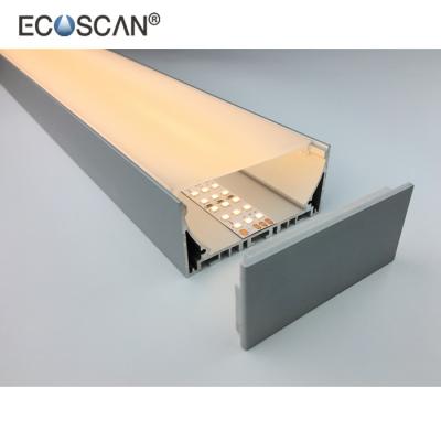 China Radiator Ecoscan LP10235 Opal Milky Pendant Clear Frosted Aluminum Profile Led for sale