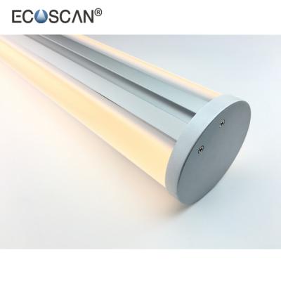 China Ecoscan LT120 Radiator With Cable Hole Without Cable Hole Opal Milky Clear Frosted Aluminum Profile For Led for sale