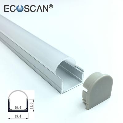 China Heatsink Ecoscan OEM Aluminum Tube Housing Thin Walled Aluminum Profile For Led Lighting for sale