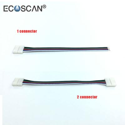 China High Quality Flexible Power RGBW LED Strip Light 5 Pin Connector With Cable for sale