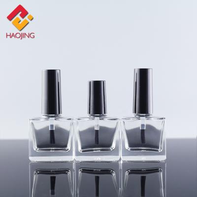 China e-friendly factory directly sold empty 15ml clear nail polish containers with brush for sale