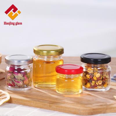 China Honey Jar Storage Container Sauce Bottle Customization e-Friendly High-Grade Glass Bottle Round XI MI Sealed 25ml Glass Screen Printing for sale