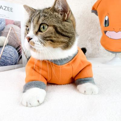 China New 2021 Viable Custom Pattern Printed Cat Clothes Costume Cotton Pet Clothes Cute Cat Dress Cat Outfit for sale