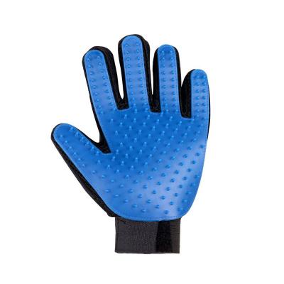 China Factory Supply Viable Pet Hair Remover Gloves Pet Washing Five Fingers Cleaning Pet Grooming Gloves for sale