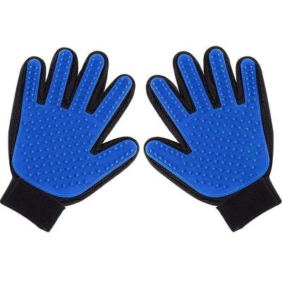 China Viable Factory Wholesale Five Finger Grooming Gloves Pet Fur Glove Cleaning Glove Animal Hair Remove for sale