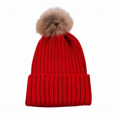 China COMMON Wholesale Knit Winter Hats For Women Custom Made With Embroidery Logo Hip Hop Pom Pom Beanie Hat for sale